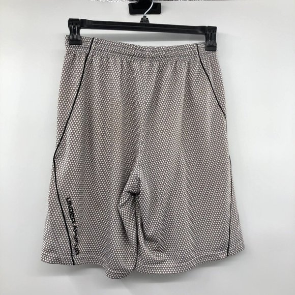 Under Armour Shorts Mens M Used Gray Cream Loose - Picture 2 of 12